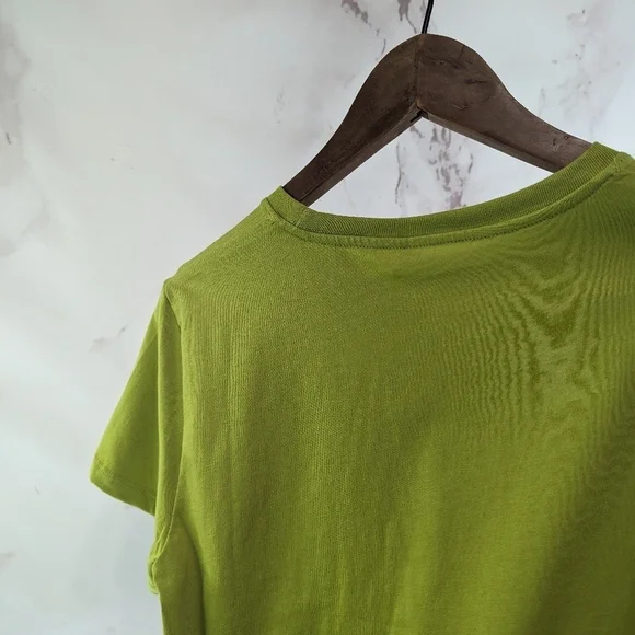 Everlane T Shirt Women Yellow Green Crew Neck Box Cut Tee Organic Cotton - Picture 9 of 12